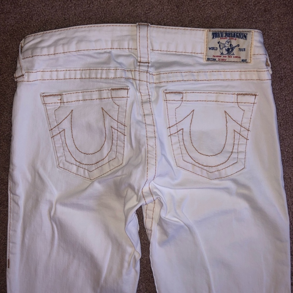 True Religion White Skinny Jeans